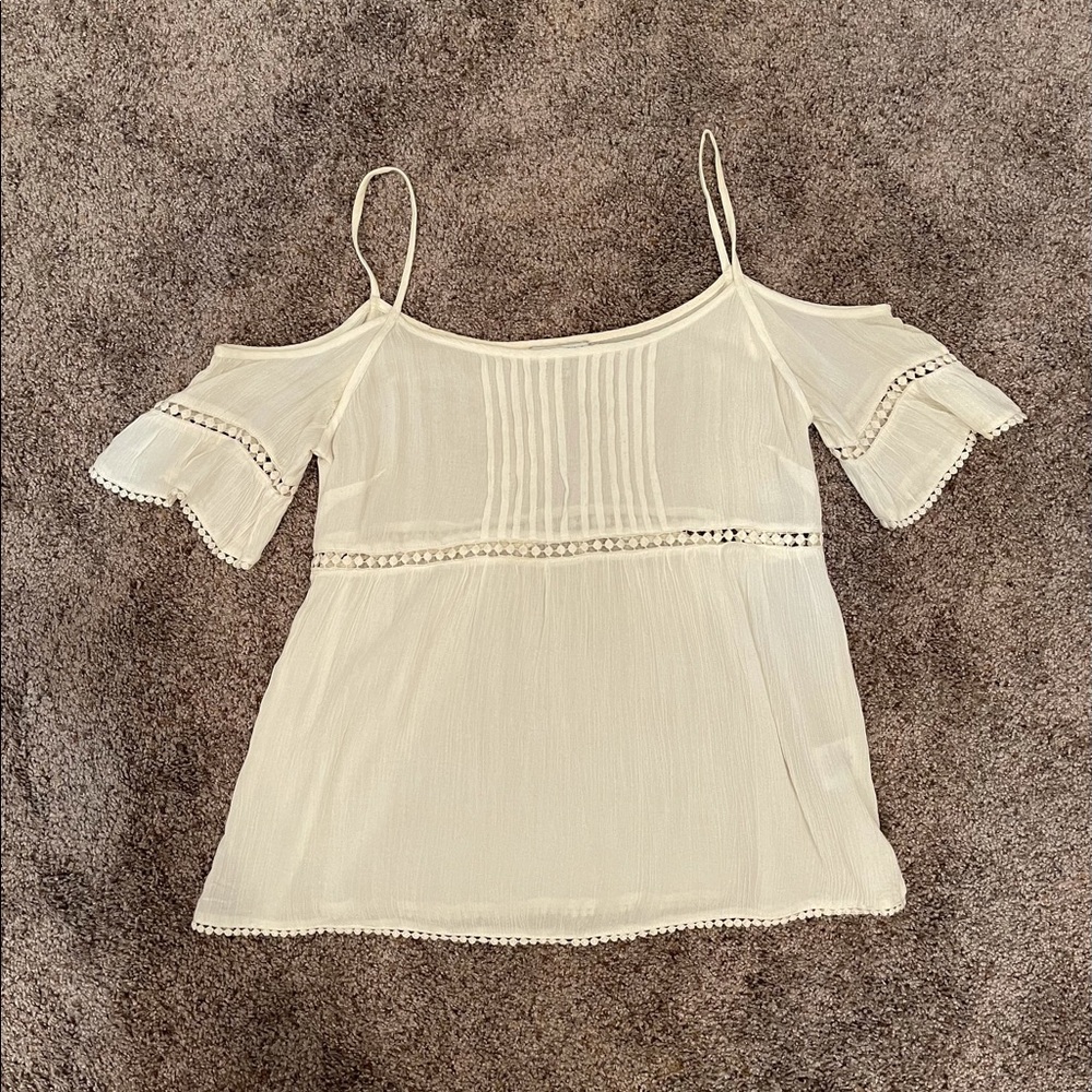 white off the shoulder top
